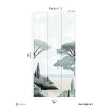 Papermint Riviera La Spiagga Pack 2 in Green Wall Mural