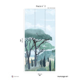 Papermint Riviera La Spiagga Pack 3 in Blue Wall Mural