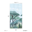 Papermint Riviera Pack 3 in Green Wall Mural