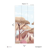 Papermint Riviera Pack 3 in Orange Wall Mural