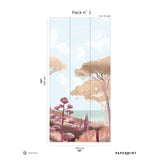 Papermint Riviera Pack 2 in Orange Wall Mural
