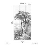 Papermint Saint-Tropez Pack 2 in Gray Wall Mural