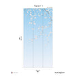 Papermint Sakura Pack 1 in Blue Wall Mural