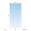 Papermint Sakura Pack 1 in Blue Wall Mural