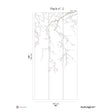 Papermint Sakura Pack 2 in White Wall Mural