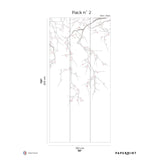Papermint Sakura Pack 2 in White Wall Mural