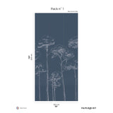 Papermint Under the Pines Pack 1 in Blue Wall Mural