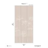 Papermint Under the Pines Pack 1 in Beige Wall Mural