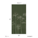Papermint Under the Pines Pack 1 in Green Wall Mural