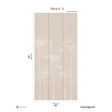 Papermint Under the Pines Pack 2 in Beige Wall Mural