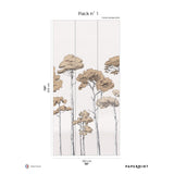 Papermint Under the Pines Pack 1 in Gold Wall Mural