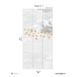 Papermint Swallow Clouds Pack 1 in Orange Wall Mural