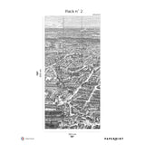 Papermint Eiffel Tower Pack 2 in Gray Wall Mural