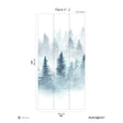 Papermint Winter Pack 2 in Blue Wall Mural