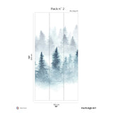 Papermint Winter Pack 2 in Blue Wall Mural