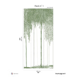 Papermint Woods Pack 1 in Green Wall Mural