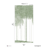 Papermint Woods Pack 2 in Green Wall Mural