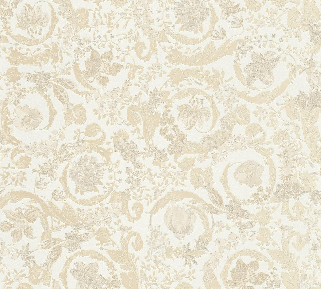 Seabrook Empress Butterscotch Wallpaper