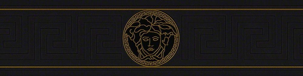 Seabrook Magesty Border Black Ice Wallpaper