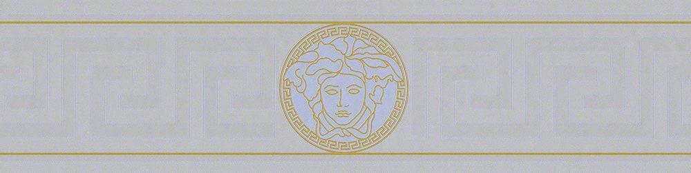 Seabrook Magesty Border Silver Sea Wallpaper