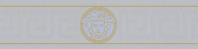 Seabrook Magesty Border Silver Sea Wallpaper