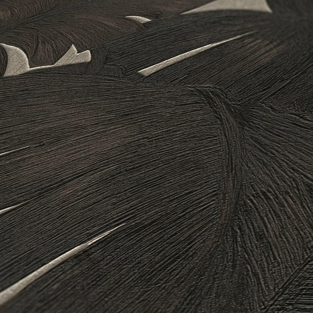 Seabrook Paragon Black Tile Wallpaper