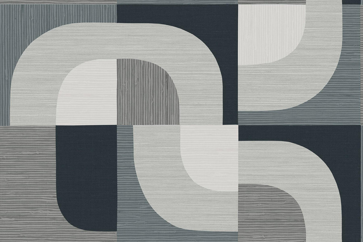 Seabrook Tampere Charcoal Wallpaper