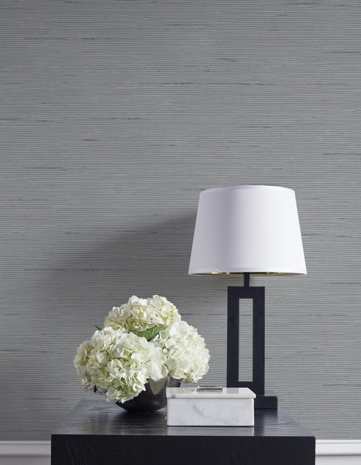 Seabrook Vantaa Silver Wallpaper