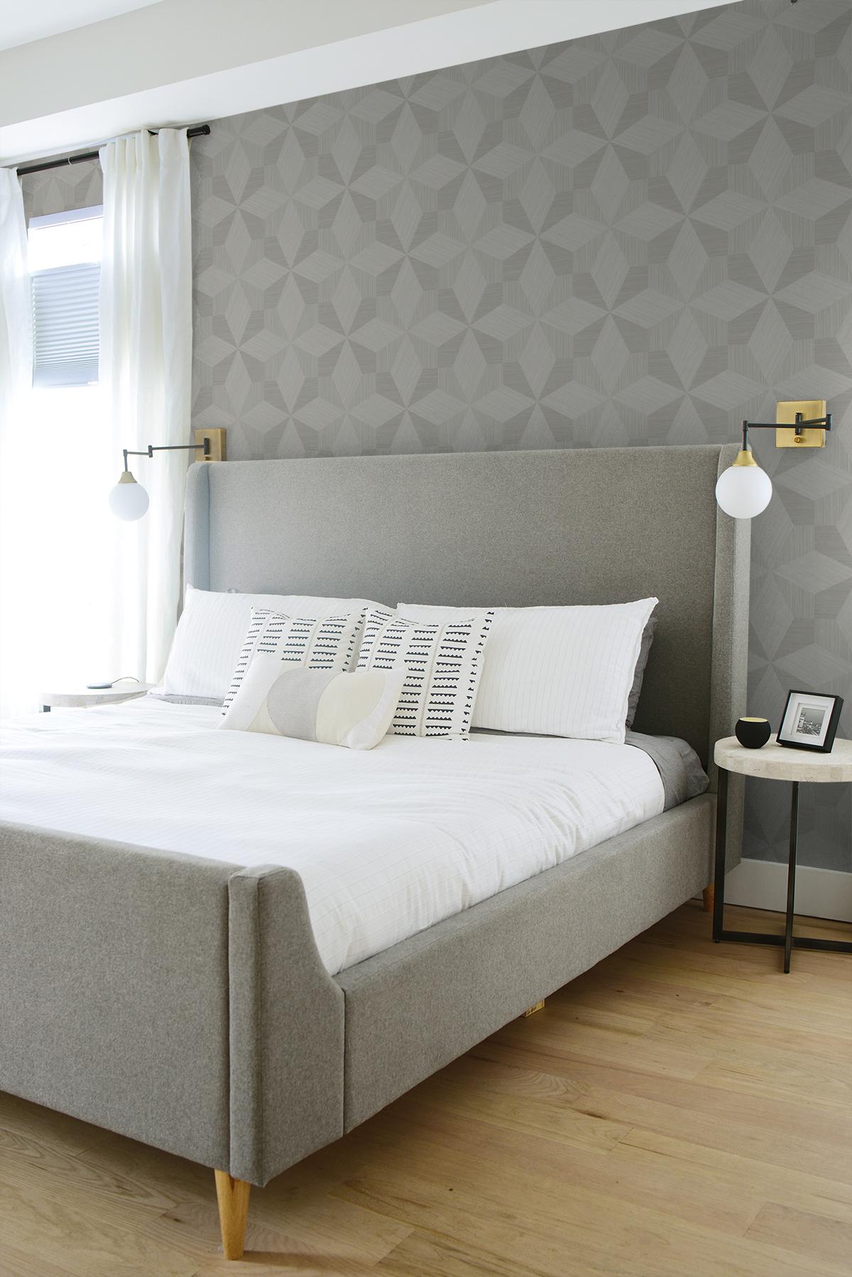Seabrook Turku Winter Gray Wallpaper