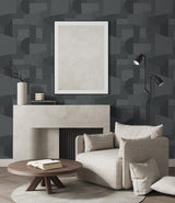 Seabrook Lahti Natural Gray Wallpaper