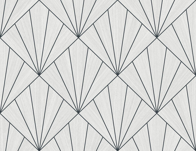 Seabrook Mikkeli Heathered Black Wallpaper