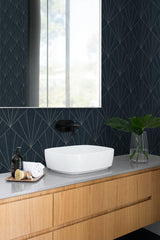 Seabrook Mikkeli Ink Wash Wallpaper