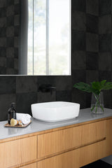 Seabrook Kemi Ash Wallpaper