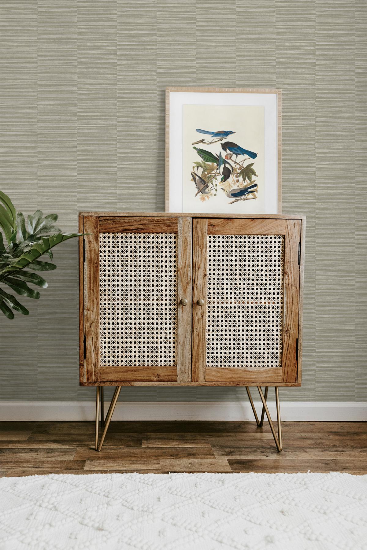 Seabrook Forssa Cool Linen Wallpaper