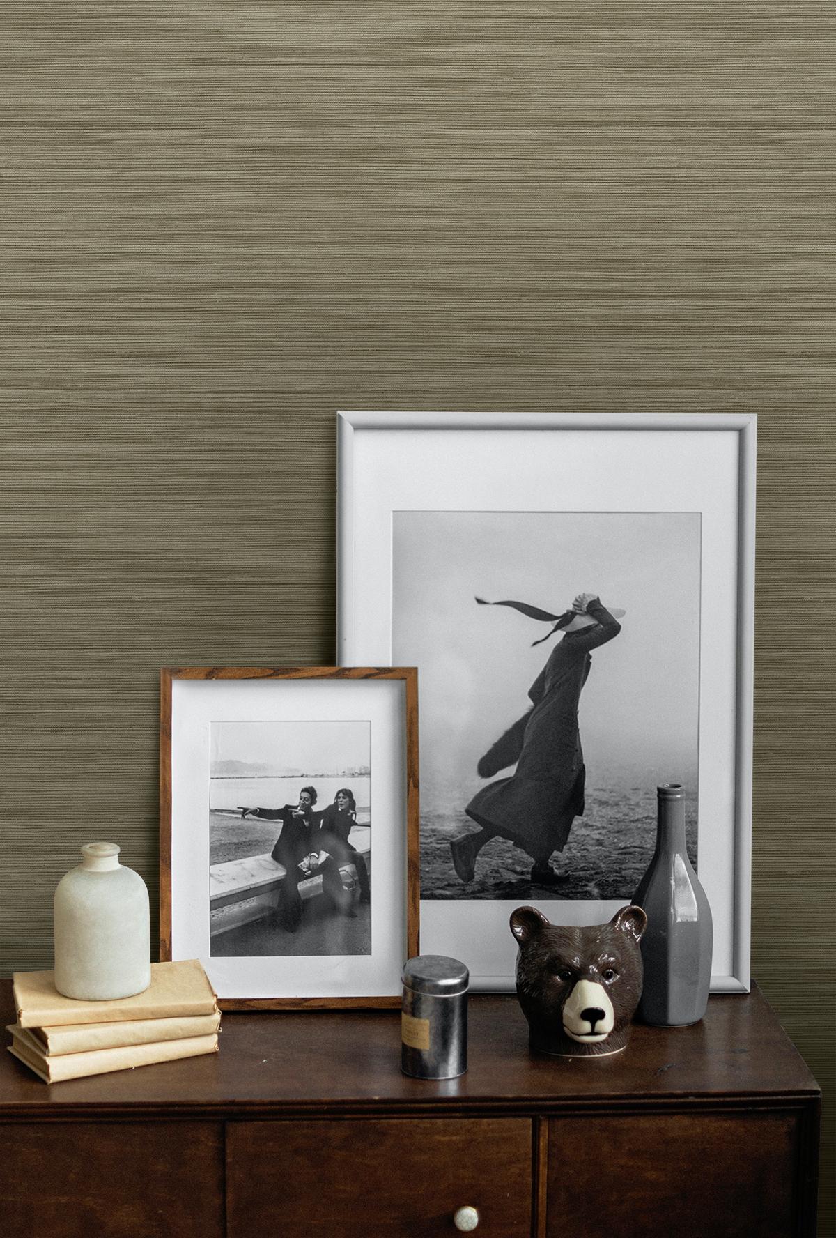 Seabrook Rauma Almond Wallpaper