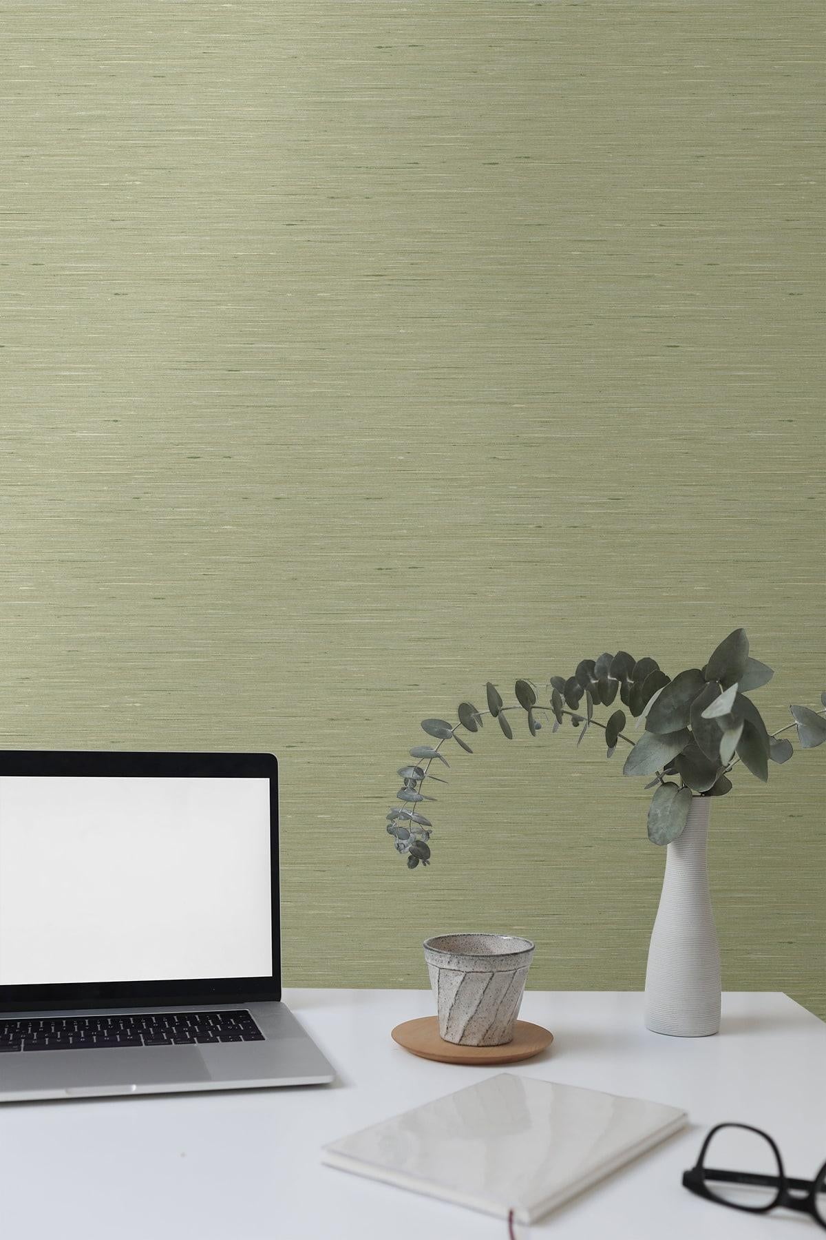 Seabrook Bangkok Fall Green Wallpaper
