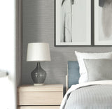 Seabrook Libeco Taupe Wallpaper