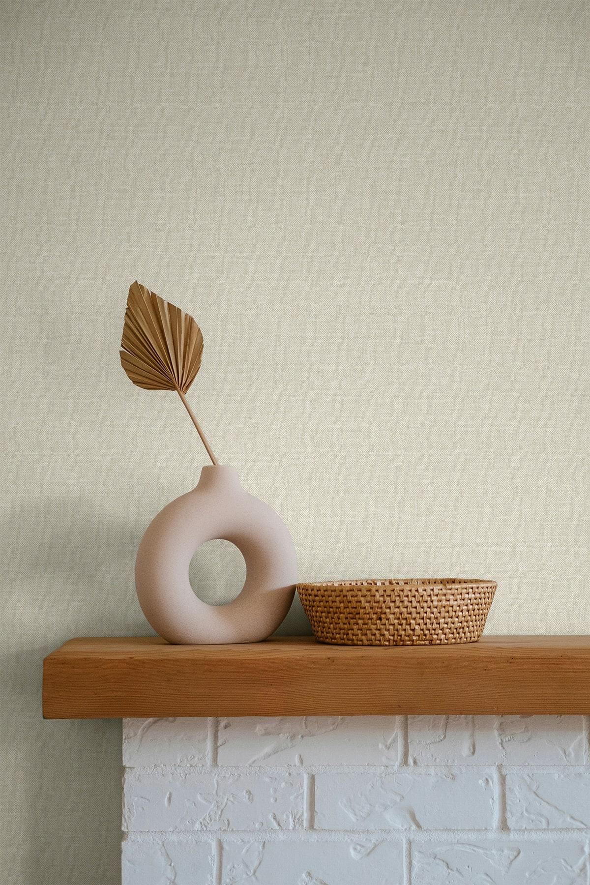 Seabrook Normandy Beige Wallpaper