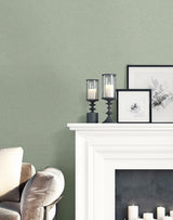 Seabrook Normandy Olive Gray Wallpaper
