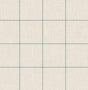 Seabrook Linen Check Alabaster and Air Force Blue Wallpaper