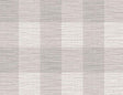 Seabrook Rugby Gingham Cove Gray Wallpaper
