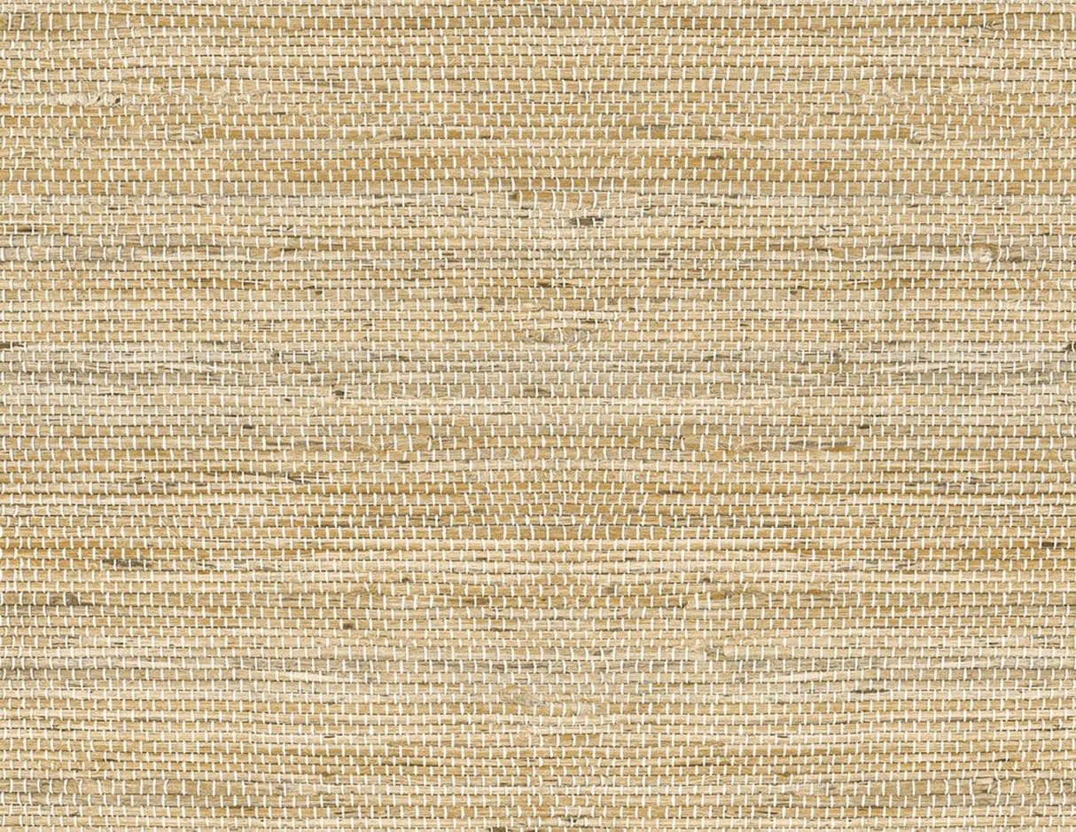 Seabrook Luxe Weave Chamomile Wallpaper