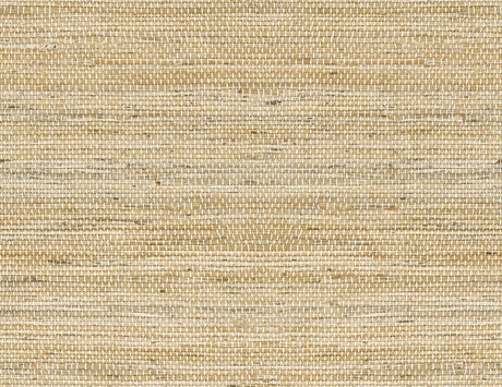 Seabrook Luxe Weave Chamomile Wallpaper