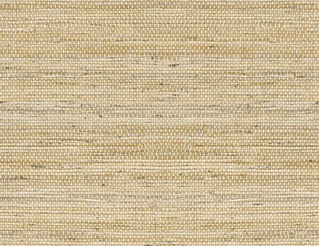 Seabrook Luxe Weave Chamomile Wallpaper
