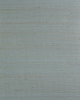 Seabrook Abaca w/ Pearl Printed Paper Heathered Aqua Wallpaper