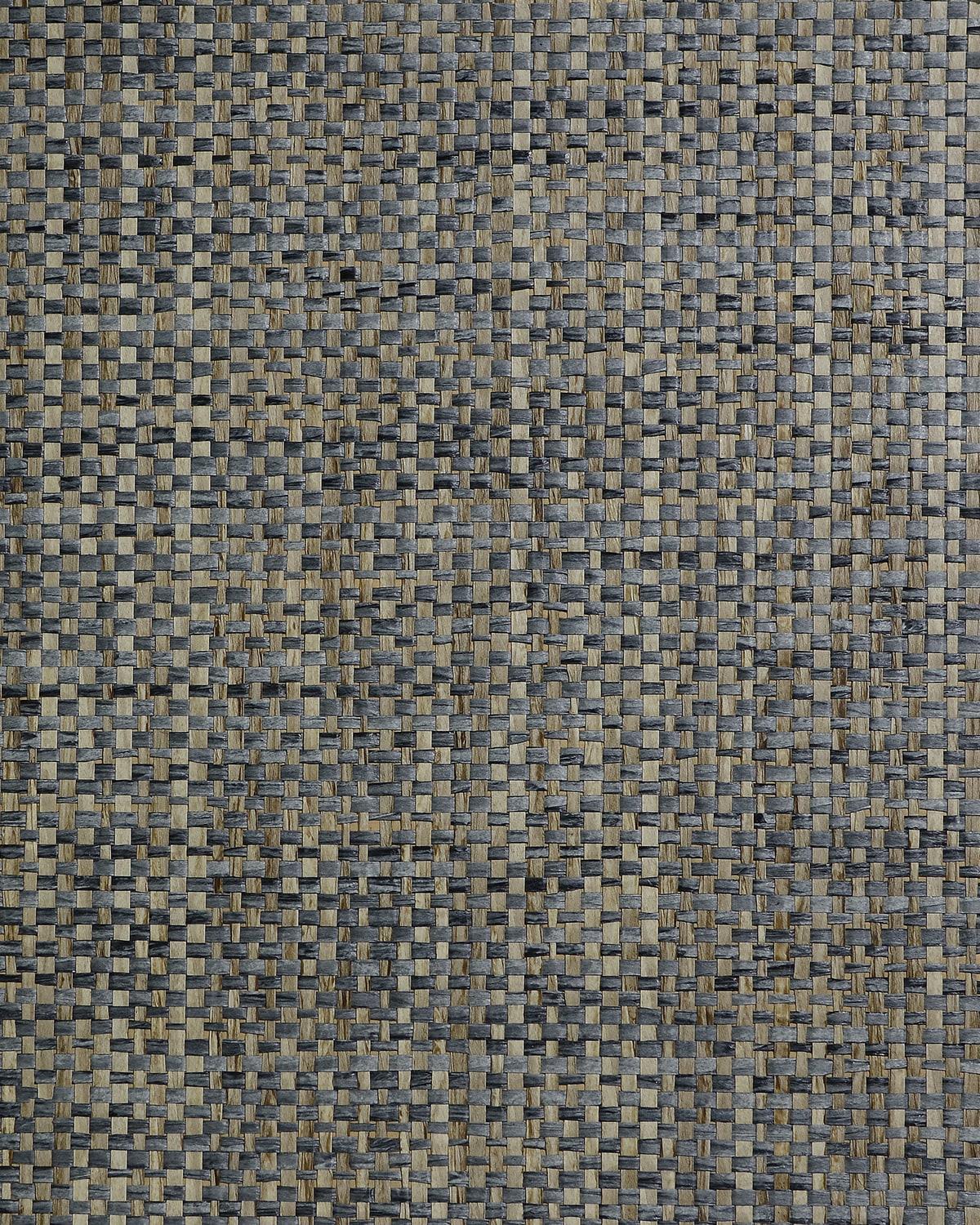 Seabrook Japanese Paperweave Multi Gray Wallpaper