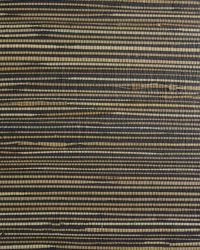Seabrook Boodle Regular weave Black Tan Wallpaper