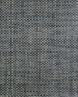 Seabrook Japanese Paperweave Blue Charcoal Wallpaper