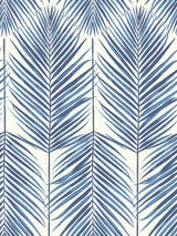 Seabrook Paradise Palm Coastal Blue Wallpaper