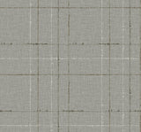 Seabrook Gorton Plaid Ash Wallpaper